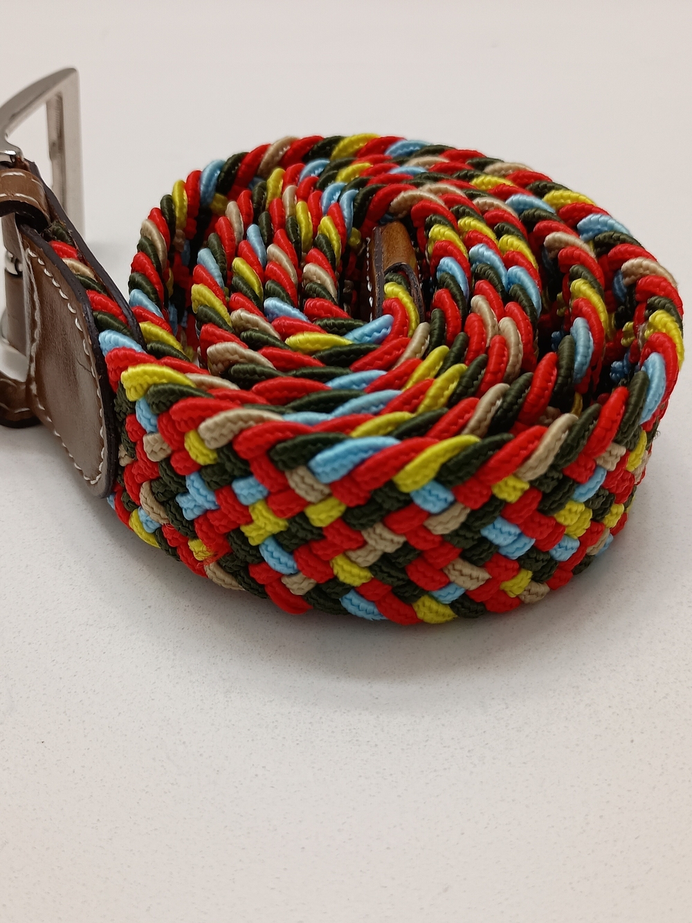 Pre Owned Colorful Rainbow Belt 39 Inches in Length  Adjustable to Any Size